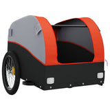 Bike Trailer Black and Orange 45 kg Iron 94131