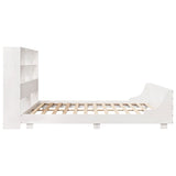 Bed Frame without Mattress White 180x200 cm Super King Solid Wood Pine 3323681
