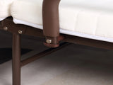 Folding Bed with Mattress, Single Guest Bed, Portable Fold Bed with Adjustable Backrest, Metal Frame T3398P329587