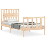 Bed Frame without Mattress Single Solid Wood Pine 3192391