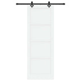 Sliding Door ORKDAL White 83 x 232 cm Solid Pine Wood 3445545