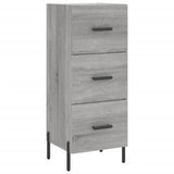 Highboard Grey Sonoma 34.5x34x180 cm Engineered Wood 3198863