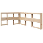 ZNTS Bookcase Bed without Mattress 120x200 cm Solid Wood Pine 3324320