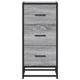 Sideboard Grey Sonoma 35.5x35x76 cm Engineered Wood and Metal 848947