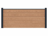 Fence Panel WPC and Aluminium Brown 42039070