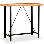 ZNTS Bar Table Solid Acacia Wood 120x60x107 cm 245436