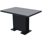 Extendable Dining Table High Gloss Black 243549