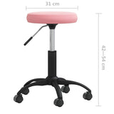 Office Swivel Chair Pink Velvet 333179