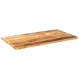 Table Top 120x60x1.5 cm Rectangular Solid Wood Rough Mango 371336