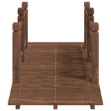 Garden Bridge with Railings 150x67x56cm Solid Wood Spruce 363360