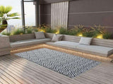Outdoor Carpet ARAKIL White and Black 160x230 cm PP 310430