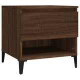 Side Tables 2 pcs Brown Oak 50x46x50 cm Engineered Wood 819563