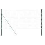 Fence Posts 12 pcs Green 160 cm Powder-coated steel 42012738