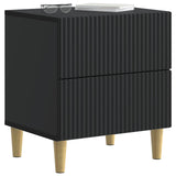 Bedside Cabinet 2 pcs Black 43 x 34.5 x 48 cm Engineered Wood 894528