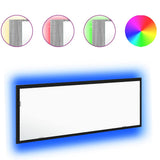 LED Bathroom Mirror Black Oak 100 x 8.5 x 37 cm Glass 862548