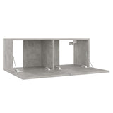 3 Piece TV Cabinet Set Concrete Grey Engineered Wood 3079074