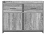 Sideboard Grey Sonoma 75 x 36 x 80 cm Engineered Wood 8011120