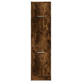 Apothecary Cabinet Smoked Oak 30x41x118 cm Engineered Wood 855164
