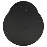 Garden Table Round Black 50x72 cm Steel 4009308