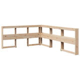 Bookcase Bed without Mattress 150x200cm Solid Wood Pine 3324496
