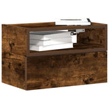 Wall-mounted Bedside Cabinets 2 pcs Smoked Oak 45x26x28.5 cm 858605