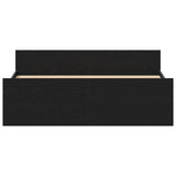 Bed Frame without Mattress Black Oak 120x200 cm Engineered Wood 3329318