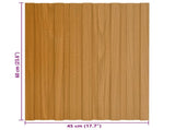 Roof Panel 12 pcs Natural 60 x 45 cm Galvanised steel 42047107