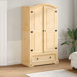 Wardrobe Corona 102x52x186 cm Solid Wood Pine 4012156