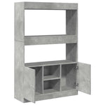 Highboard Concrete Grey 92x33x140 cm Engineered Wood 3309612