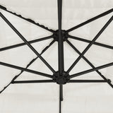 Garden Parasol with Steel Pole White 223x223x213 cm 4005100