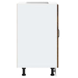 Sink Base Cabinet Lucca Smoked Oak Engineered Wood 853682