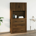 ZNTS Wall Cabinet Brown Oak 80x33x80 cm Engineered Wood 816591