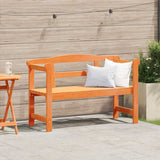 Outdoor Bench Brown 119 x 76 x 44cm Solid pine wood 4012186