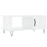 Coffee Table High Gloss White 90x50x40 cm Engineered Wood 829486
