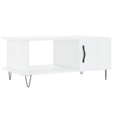 Coffee Table High Gloss White 90x50x40 cm Engineered Wood 829486