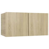 4 Piece TV Cabinet Set Sonoma Oak Engineered Wood 3078992