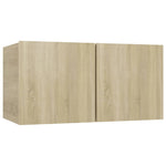 Hanging TV Cabinets 2 pcs Sonoma Oak 60x30x30 cm 804518