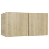 Hanging TV Cabinets 2 pcs Sonoma Oak 60x30x30 cm 804518