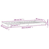Bed Frame without Mattress White 80x200 cm Solid Wood Pine 823500