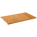 Bath Mat Natural 80 x 50 cm Solid Acacia Wood 42025256