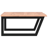 Basin Shelf Wall Mounted Steel and Solid Wood Oak 3302647