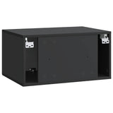Wall-Mounted TV Cabinet Black 59.5 x 41 x 30 cm Engineered Wood 899016
