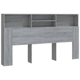 Headboard Cabinet Grey Sonoma 180x19x103.5 cm 817256