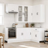 Kitchen Unit LUCCA 8 pcs White Engineered Wood 3438477