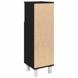 Bathroom Cabinet Black Oak 30 x 30 x 95 cm Engineered Wood 862512