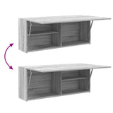 Bathroom Wall Cabinet Grey Sonoma 100x25x40 cm Engineered Wood 860108