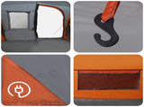 Instant Tent Grey and Orange 524 x 232 x 192 cm 42017492