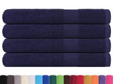 Towels "FROGN" 4 pcs Navy Blue 100x200 cm 360 gsm 136795