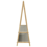 Clothes Rack with Shelves 132x45.5x150.5 cm Bamboo 4008914