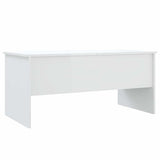 Coffee Table High Gloss White 102x50,5x46,5 cm Engineered Wood 809725